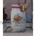 A set of 2 Vintage Shabby Chic Painted Decor Decoupage Mason Jars, French Label   283099907041